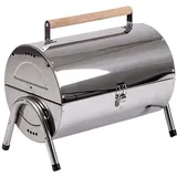 Bo-Camp Barrel Grill, Edelstahl, silber