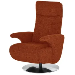 meinSofa Drehsessel  Franzi-S , orange , Maße (cm): B: 73 H: 113 T: 83