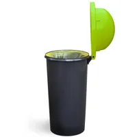 KUEFA Müllsackständer HD 60L Mülleimer Gelben Sack, inkl. Klemm-Ring, UV-beständig, Robust, 60 Liter grün