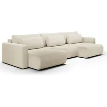 petits-meubles U-Sofa Couch 4-Sitzer Beige