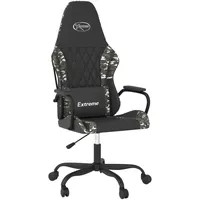 vidaXL Gaming-Stuhl mit Massagefunktion Schwarz Tarnfarben