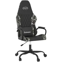 vidaXL Gaming-Stuhl mit Massagefunktion Schwarz Tarnfarben