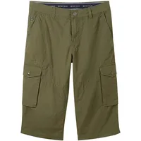 Tom Tailor Herren Bermudashorts mit Print, grün, Print, Gr.