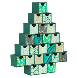 Décopatch Adventskalender Tannenbaumform 5x30x35 cm HD095C