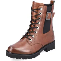 remonte Damen Combat Boots D8668, Frauen Stiefeletten,lose Einlage,schnürstiefel,Stiefel,Bootee,Booties,halbstiefel,Kurzstiefel,braun (22),39 EU