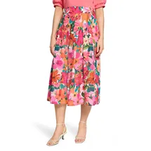 Vera Mont Maxirock Damen Floral Gelb/Pink 38