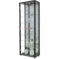 FIF Möbel Vitrine OPTIMA, schwarz