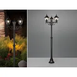 meine wunschleuchte Laterne Aluminium Höhe 200 cm 3-flammig schwarz