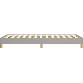 vidaXL Boxspringbettgestell 80 x 200 cm Hellgrau