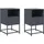 vidaXL Nachtschrank 36 x 39 x 60,5 cm Anthrazit