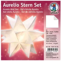 Ursus Faltblätter Aurelio Stern Transparentpapier 15 x 15 cm 33 Blatt