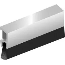ELLEN Türbodendichtung IDS-B Deluxe schrauben Alu,silber, L 1000mm