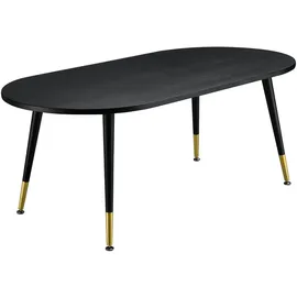 [en.casa] Couchtisch, Schwarz, Holzwerkstoff, 120x47x60 cm, Wohnzimmer, Wohnzimmertische, Couchtische