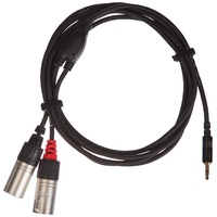 Cordial Kabel Y Adapter minijack stereo/2 XLR male lang
