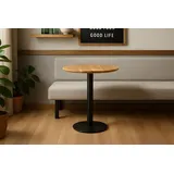 Sam Bistrotisch Schweizer Kante 60 cm Ø 60 x 75 cm Akazie naturfarben