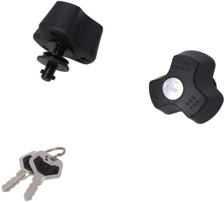 SW-Motech Anti-diefstal bescherming voor EVO carrier - QUICK-LOCK functie. 2 bijpassende sloten, 2 sleutels.