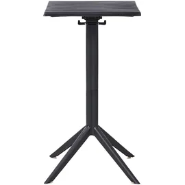 Beliani Bartisch 60 x 60 x 111 cm Schwarz