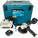 Makita Makita, DGA 514 M1JU1 Akku Winkelschleifer 18 V 125 mm Brushless + 1x Akku 4,0 Ah + Makpac - ohne (125 mm)