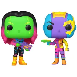 Funko - POP! - Guardians of the Galaxy: Vol. 2 - Gamora&Nebula Black Light 2-Pack