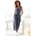 LASCANA Culotte-Overall aus strukturierter Ware, sommerlicher Jumpsuit mit Streifen blau 46