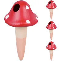 Relaxdays Tonkegel Bewässerung, 4er Set, je 110 ml, Gießhilfe