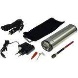 ChiliTec 21329 Handluftpumpe Schwarz, Silber