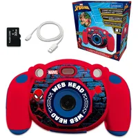 Lexibook Spiderman - Kinder-Digitalkamera, Foto- und Videofunktion, Spiele, 32GB SD-Karte inklusive - DJ080SP
