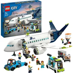 LEGO City 60367 Passagierflugzeug Bausatz, Mehrfarbig