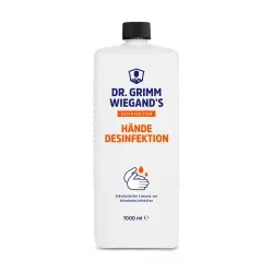 DR. GRIMM WIEGAND`S Händedesinfektion, 80% Ethanol 15145 , 1 Liter - Flasche
