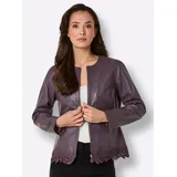 MAINPOL Lederblazer Blusenblazer Rot 40