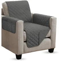 BestLivings Sesselschoner gesteppt - 190x165cm - Anthrazit