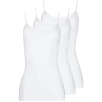 SCHÖLLER Baumwolle Spaghetti-Hemd 3er Pack - 46 | Weiss