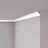 NMC Eckleiste NE1 Pure Weiß 2 St. 200 x 4 x 4 cm