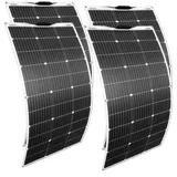 Solarpanel Flexible 12V 400W Sonnenkollektoren Solarmodul Outdoor Solar-Ladegerät für Wohnmobile, Dächer, Boot solarplatten für pool (400W)