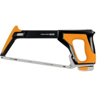 Fiskars Pro Bügelsäge Sägeblattlänge: 30 cm, 24 TPI, Schwarz/Orange,