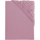 s.Oliver Spannbettlaken Jersey 180 x 200 - 200 x 200 cm rosa