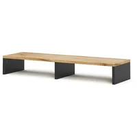 Vicco Monitorständer Tomy, Anthrazit/Goldkraft Eiche, 80 x 12 cm