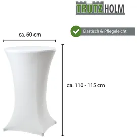 Trutzholm Stehtischhusse Weiß Ø 60 cm