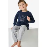 SCHIESSER Pyjama Boys World bunt|Grau 98
