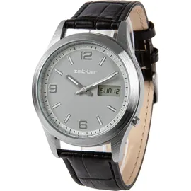 ZEIT-BAR Funk-Armbanduhr mit Datums- und Wochentaganzeige