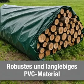 ANKO Planen LKW PVC Plane 600 g/m2 Meterware Abdeckplane matt (Lichtgrau, 3,2m x 9m) - Hellgrau