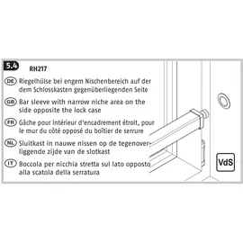 ABUS Befestigungsverlagerungs-Set BVP217 für FPR217