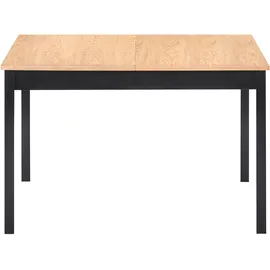 Beliani Esszimmertisch 80 x 74 x 80 cm braun/schwarz