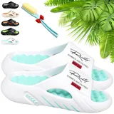 Donubiiu Non-Slip Thick Sole Cloud Slides for Men,Orthopädische Massage Hausschuhe, Orthopädische Hausschuhe Badeschuhe Herren 36-47 (E,38-39) - 47 EU