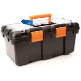 BigDean Werkzeugkoffer leer - 51x25x23cm aus schlagfestem Kunststoff mit Innenablage - auch als Angelbox geeignet - Werkzeugkasten für Heim- & Handwerker - Made in EU
