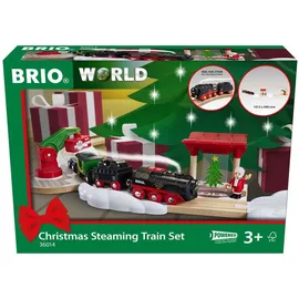 BRIO Batterie-Dampflok Weihnachts-Set