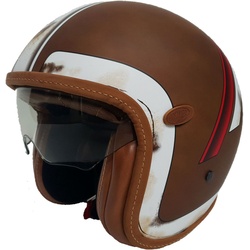 Premier Vintage DO BOS BM, Jethelm - Braun/Weiß/Rot - XS