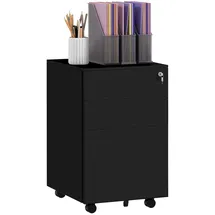 Vinsetto Aktenschrank 37 x 43,5 x 60 cm Schwarz