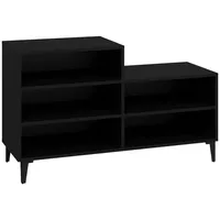 VidaXL Schuhregal Schwarz 102x36x60 cm Holzwerkstoff