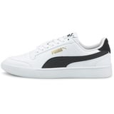 Puma Shuffle Jr Leichtathletik-Schuh, White Black Team Gold, 38.5 EU